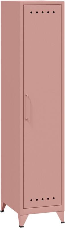 Bisley Fern Garderobekast Metaal 3 Planken 380 x 510 x 1.800 mm Pastelroze