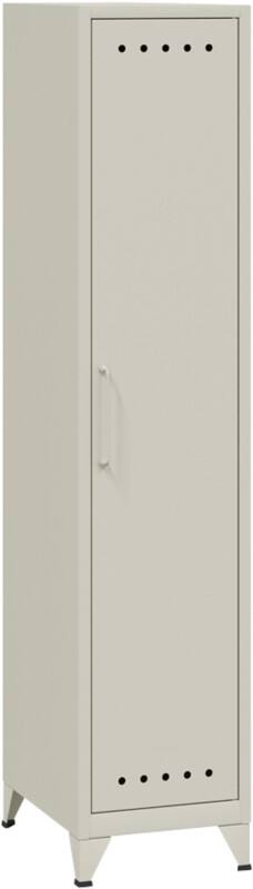 Bisley Fern Garderobekast Metaal Niet afsluitbaar 380 x 510 x 1.800 mm Verkeerswit