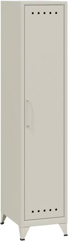 Bisley Fern Garderobekast Metaal Niet afsluitbaar 380 x 510 x 1.800 mm Verkeerswit
