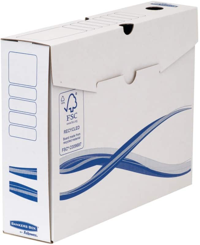 Bankers Box Transfer-archiefdoos A4+ Wit 8 x 34 x 25,5 cm Karton 10 Stuks