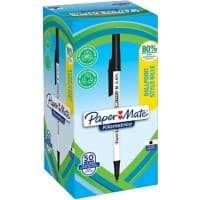 Papermate Kilometrico Balpen Medium Zwart 50 Stuks