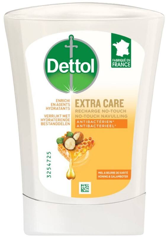 Dettol No Touch Extra Care Handzeep-navulling Antibacterieel Gel Honing + Sheaboter 47219208