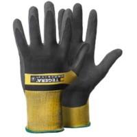 TEGERA Infinity Precisiehandschoenen Nitril, Nylon Maat 9 Zwart, geel 12 Paar