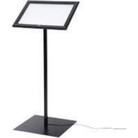 SHOWDOWN Menubord A4 Aluminium Zwart