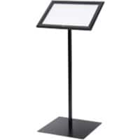 SHOWDOWN Menubord A4 Aluminium Zwart