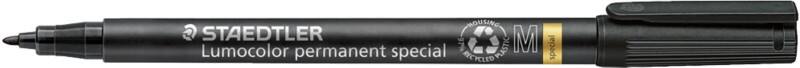 STAEDTLER Lumocolor Speciale marker Medium Ronde punt 1 mm Zwart