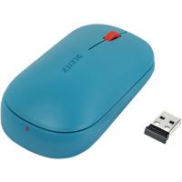 Leitz Cosy Dual Draadloze muis Ergonomisch 6531 Optisch Voor rechts- en linkshandigen Bluetooth/USB-A Nano-ontvanger Blauw
