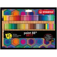STABILO Fineliner Karton Kleurenassortiment Pak van 65