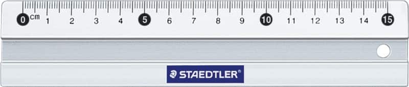 STAEDTLER Liniaal Aluminium Zilver 15 cm 56315