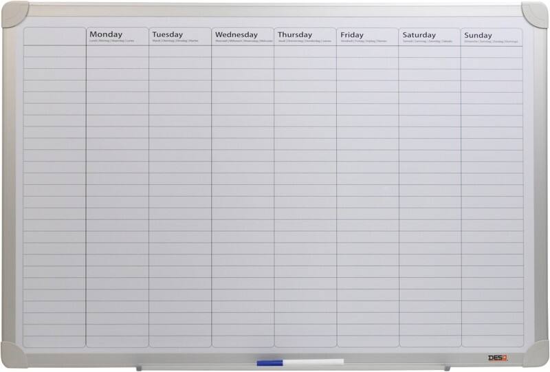 DESQ weekplanner 4121 magnetisch wit 60 x 90 cm