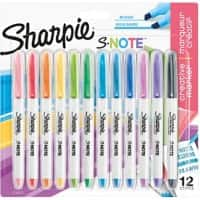 Sharpie 2138233 Marker Pastelkleuren Beitelpunt Fijn tot breed Niet navulbaar