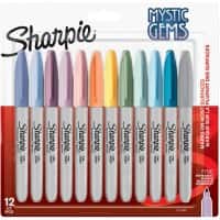Sharpie Mystic Gems 2157681 Permanent marker Fijn Ronde punt 1 mm Kleurenassortiment Niet navulbaar 12 Stuks