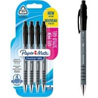 Papermate 2108209 Gelpen 0,7 Zwart 4 Stuks