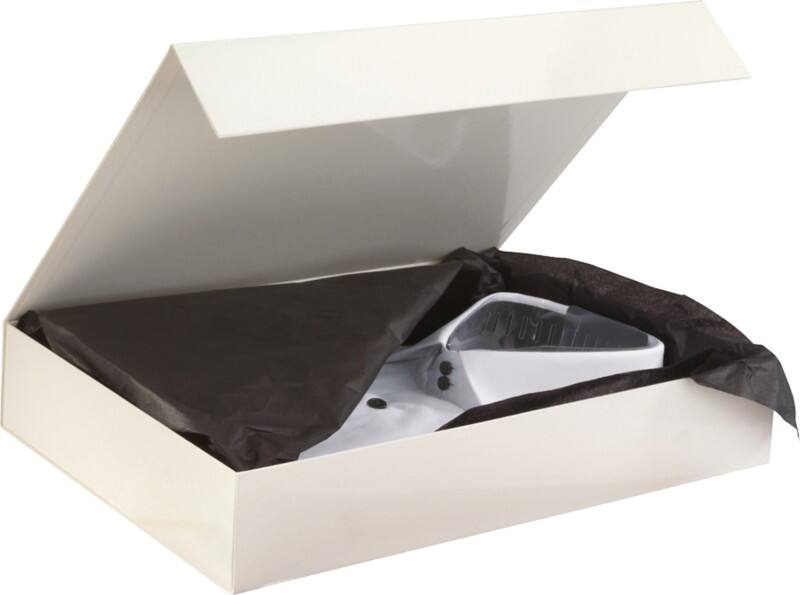 RAJA Geschenkdoos Karton, Glanzend gelakt papier 265 (B) x 65 (D) x 375 (H) mm Ivoor 10 Stuks