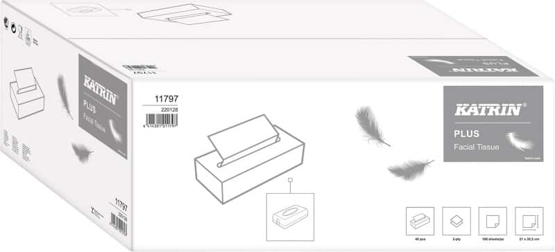 Katrin Tissues 11797 Plus 100 Vel 2-laags