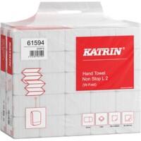 Katrin Classic Handdoeken M-vouw Wit 2-laags 61594 Pak 25 stuks à 120 vel