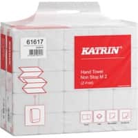 Katrin Classic Handdoeken Z-vouw Wit 2-laags 61617 Pak 25 stuks à 160 vel