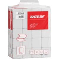 Katrin Classic Handdoeken V-vouw Wit 2-laags 35588 Pak 20 stuks à 200 vel