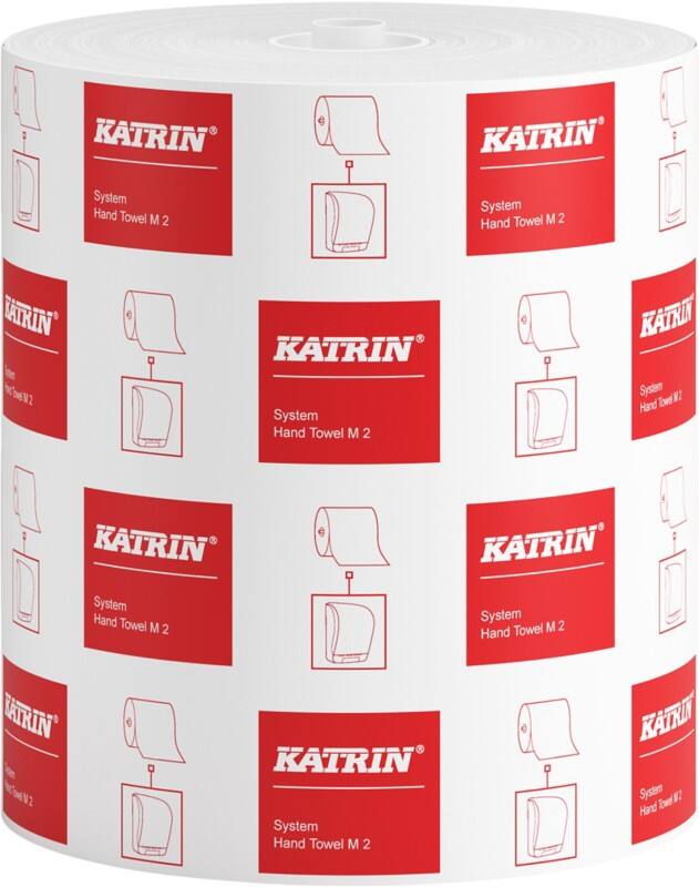 KATRIN Basic Handdoeken Rol Wit 2-laags 0,19 m 460102 6 Rollen à 160 m