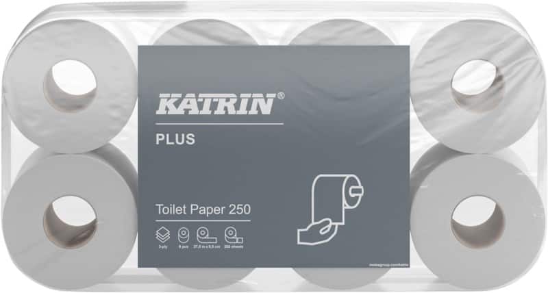 Katrin Plus Toiletpapier 3-laags Wit 11711 72 rollen à 250 vel