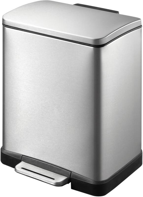 EKO E-Cube Pedaalemmer 12 l Zilver Roestvrij staal