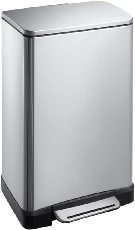 EKO E-Cube Pedaalemmer 30 l Zilver Roestvrij staal