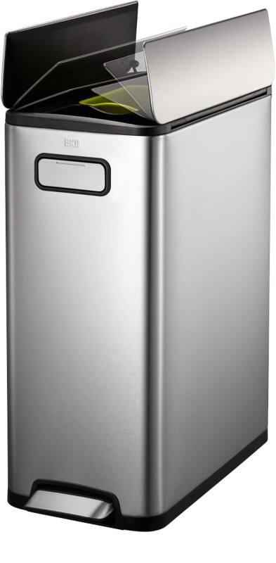 EKO Ecofly Pedaalemmer 40 l Zilver Roestvrij staal