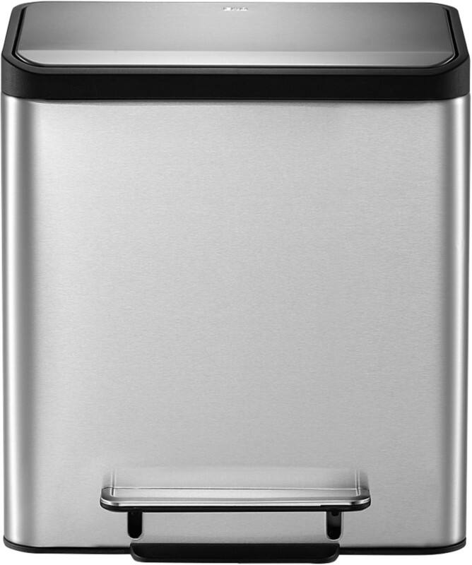 EKO EcoCasa Pedaalemmer 30 l Zilver Roestvrij staal