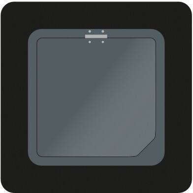 Brickbin Gerecycled Hdpe Prullenbak 65 L 35 (B) x 35 (D) x 70 (H) cm Zwart