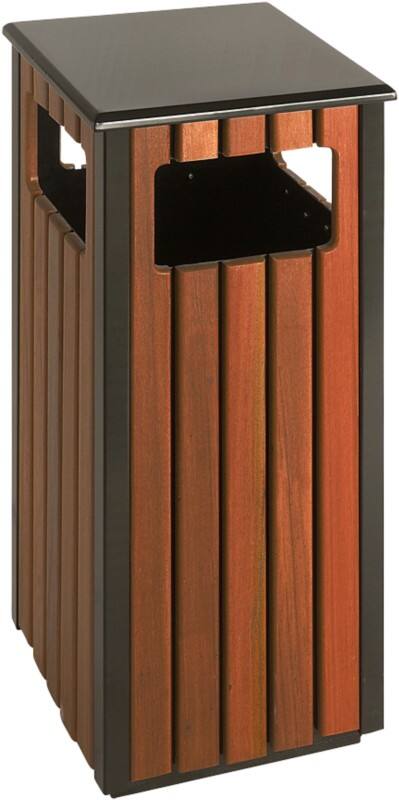 V-PART Staal Prullenbak 36 L 35 (B) x 35 (D) x 81 (H) cm Bruin