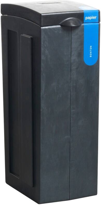 bonton Polypropyleen Prullenbak 70 L 28 (B) x 43 (D) x 77,1 (H) cm Grijs