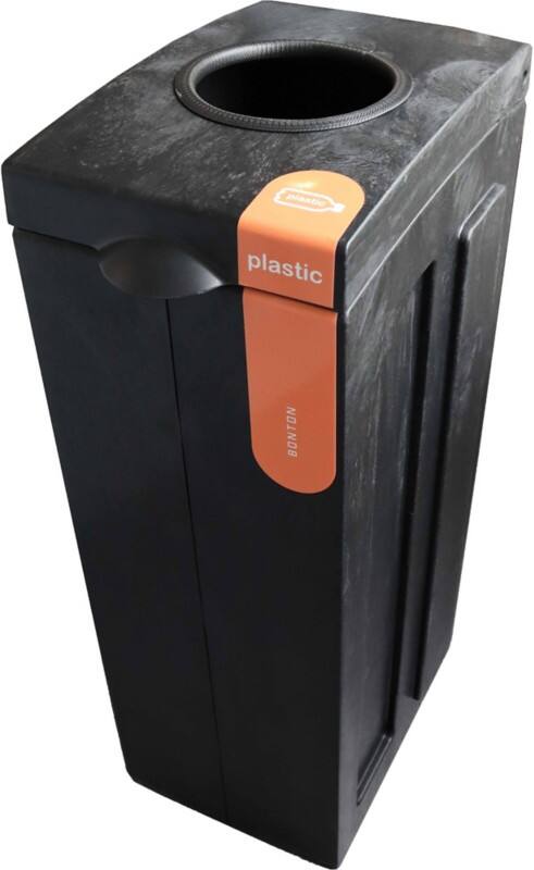 bonton Polypropyleen Prullenbak 70 L 28 (B) x 43(D) x 77,1 (H) cm Grijs Bonton