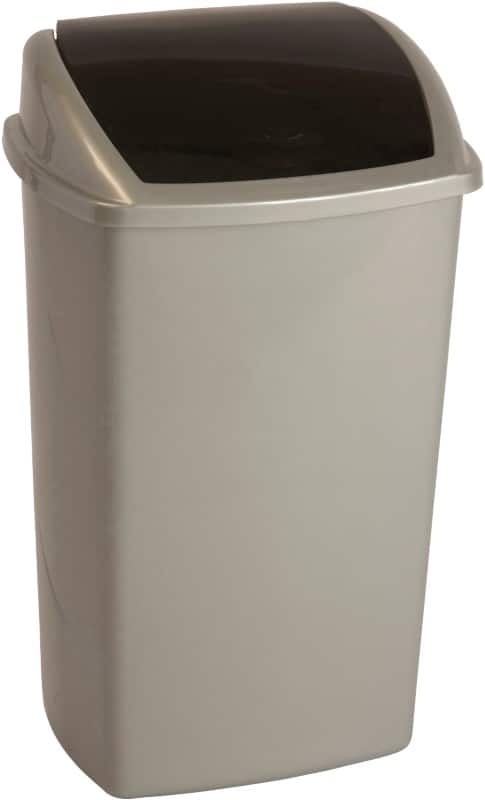 Prullenbak 50 L Grijs, zwart PP (Polypropeen)