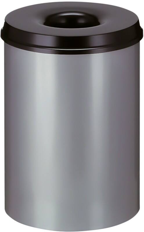 V-PART Staal Prullenbak 30 L 47 cm (H) Grijs