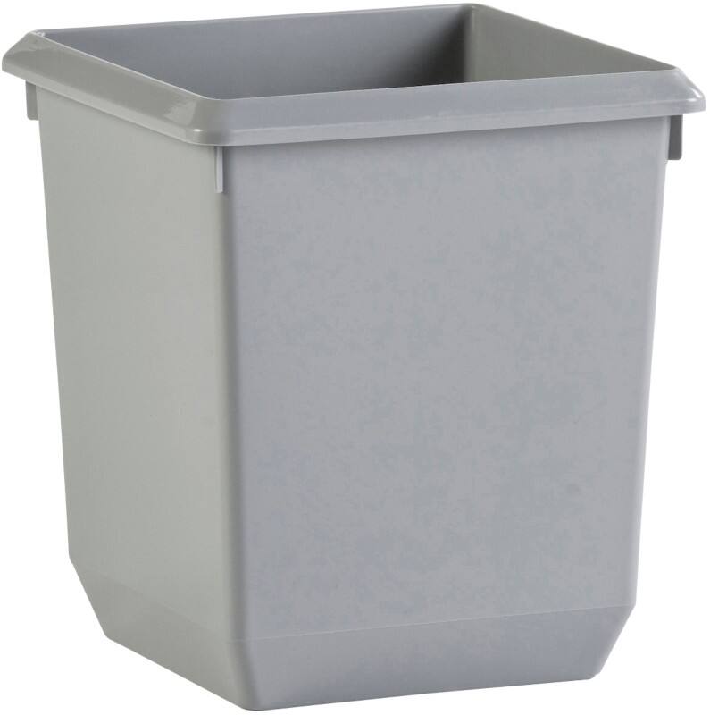 V-PART Polypropyleen Prullenbak 21 L 28 (B) x 28 (D) x 31 (H) cm Grijs