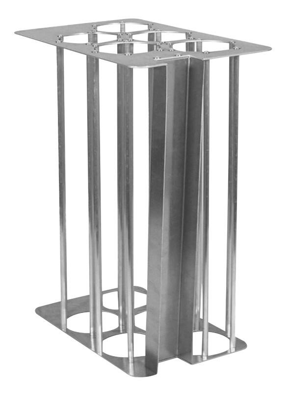 bonton Prullenbak 40 L 19 (B) x 29(D) x 45,5 (H) cm Zilver