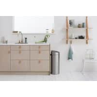 Brabantia RVS (Roestvrij staal) Prullenbak 40 L 43,5 (B) x 30,2 (D) x 72,7 (H) cm Zilver