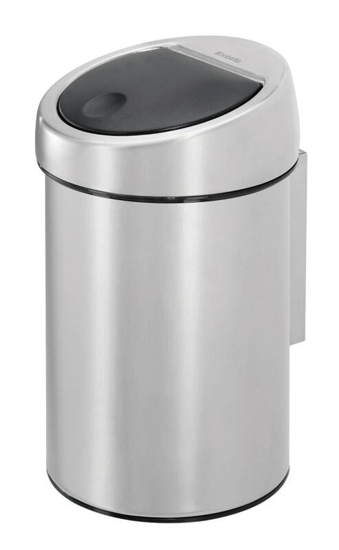 Brabantia RVS (Roestvrij staal) Prullenbak 3 L 18 (B) x 18,4 (D) x 28 (H) cm Zilver