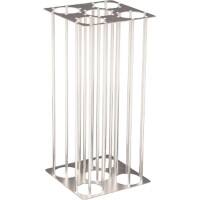 DutchDesign Aluminium Prullenbak 55 L 25,6 (B) x 25,6 (D) x 54,1 (H) cm Zilver