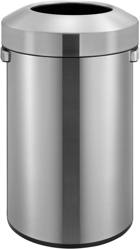 EKO RVS (Roestvrij staal) Prullenbak 60 L 37,3 (B) x 40,5 (D) x 68,5 (H) cm Zilver