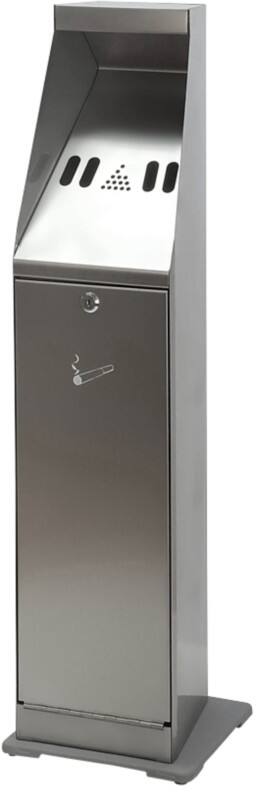 V-PART Sigarettenpaal 24 (B) x 24 (D) x 88 (H) cm Zilver