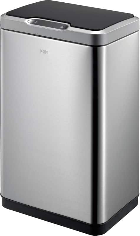 EKO RVS (Roestvrij staal) Sensorprullenbak 30 L 25 (B) x 37,5 (D) x 62,4 (H) cm Zilver