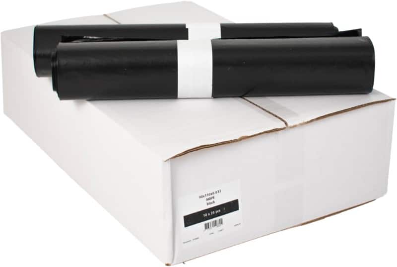 Gemiddeld gebruik Afvalzak 160 l Zwart Mdpe 10 Stuks