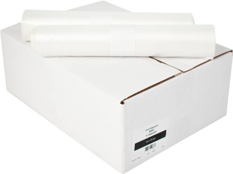 Gemiddeld gebruik Afvalzak 120 l Transparant Mdpe 10 Stuks