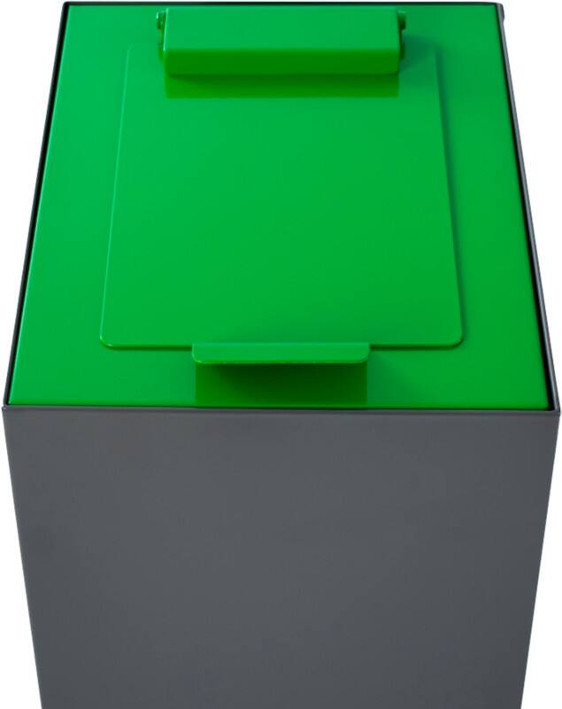 V-PART Deksel 31196210 Gegalvaniseerd staal, gepoedercoat Groen