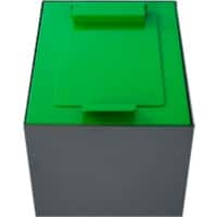 V-PART Deksel 31196210 Gegalvaniseerd staal, gepoedercoat Groen