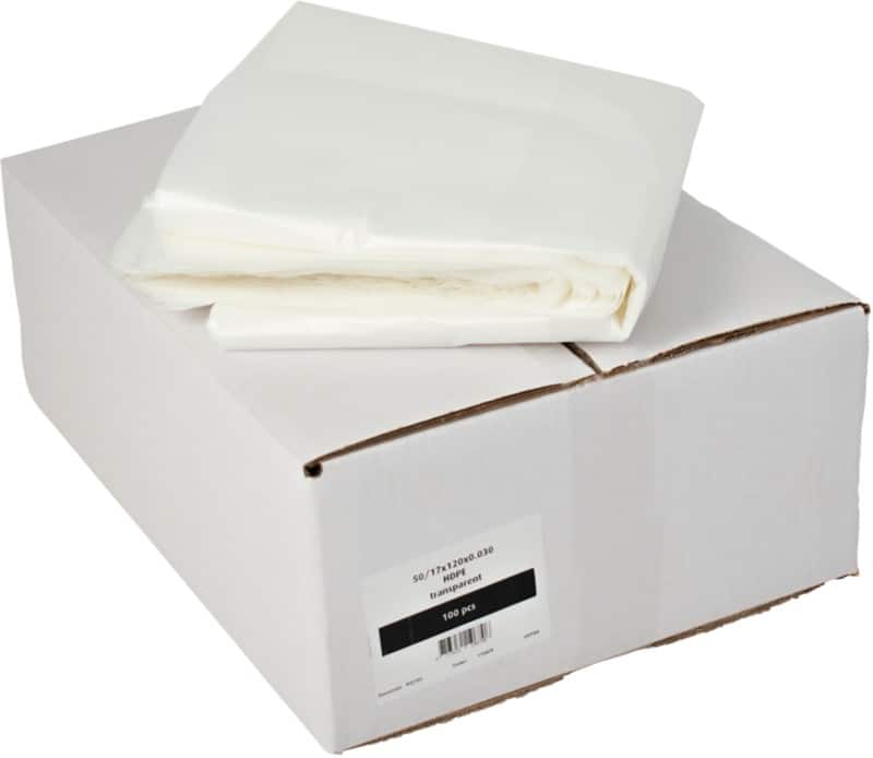 Gemiddeld gebruik Afvalzak 200 l Transparant Hdpe 100 Stuks