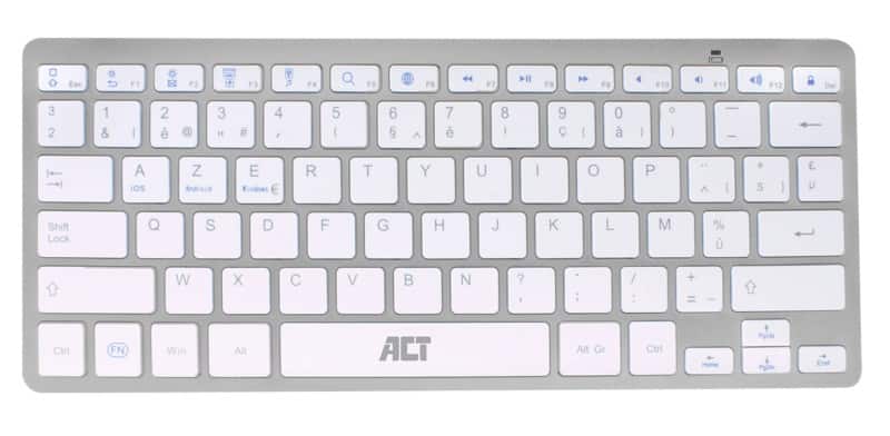 ACT Draadloos AZERTY Toetsenbord Zilver