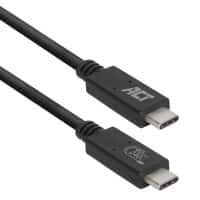 ACT USB-C-kabel AC7451 Zwart 0,8 m