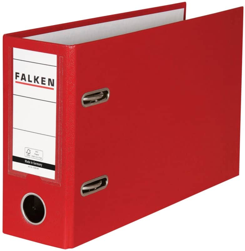 Falken Breed Ordner A5 80 mm Rood 11285749000F Kunststof Liggend
